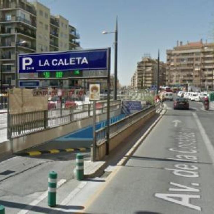 Parkia La Caleta Public Car Park Covered In Granada Parking