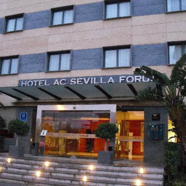 Ac Hotel By Marriott Sevilla Forum Hotel Car Park Covered In Sevilla Parking Space In Sevilla Onepark - 