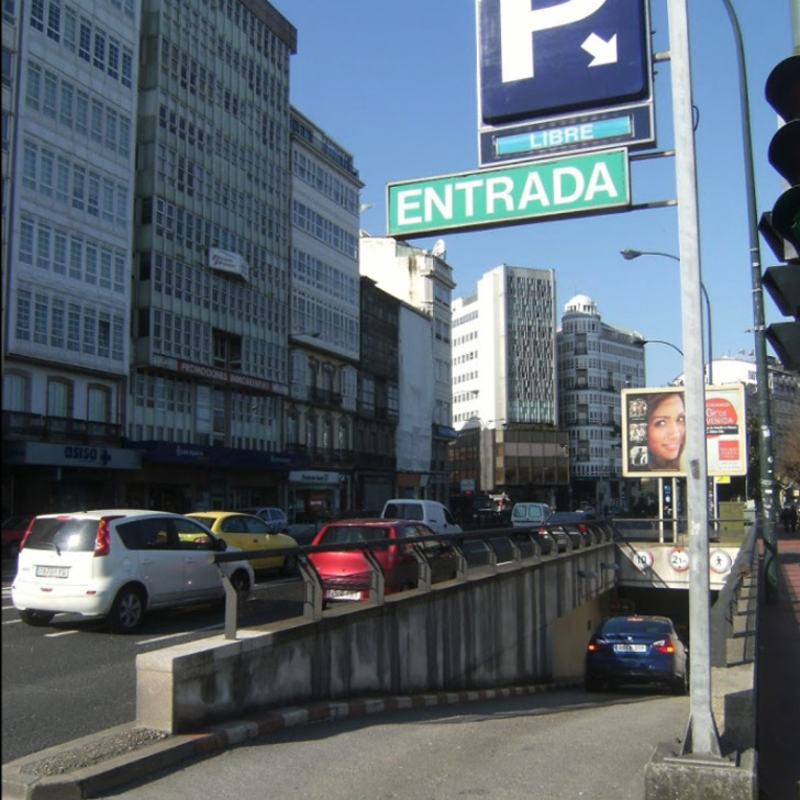 Parking Publico Parking Los Cantones Cubierto En A Coruna