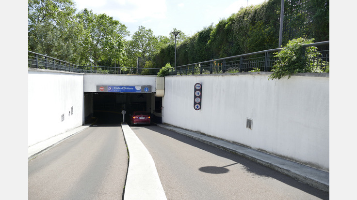 Rampe Parking Public SAEMES PORTE D'ORLÉANS (Couvert)